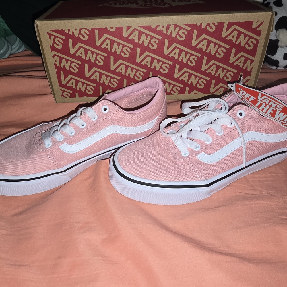 Vans Kids Pink Canvas Sneakers